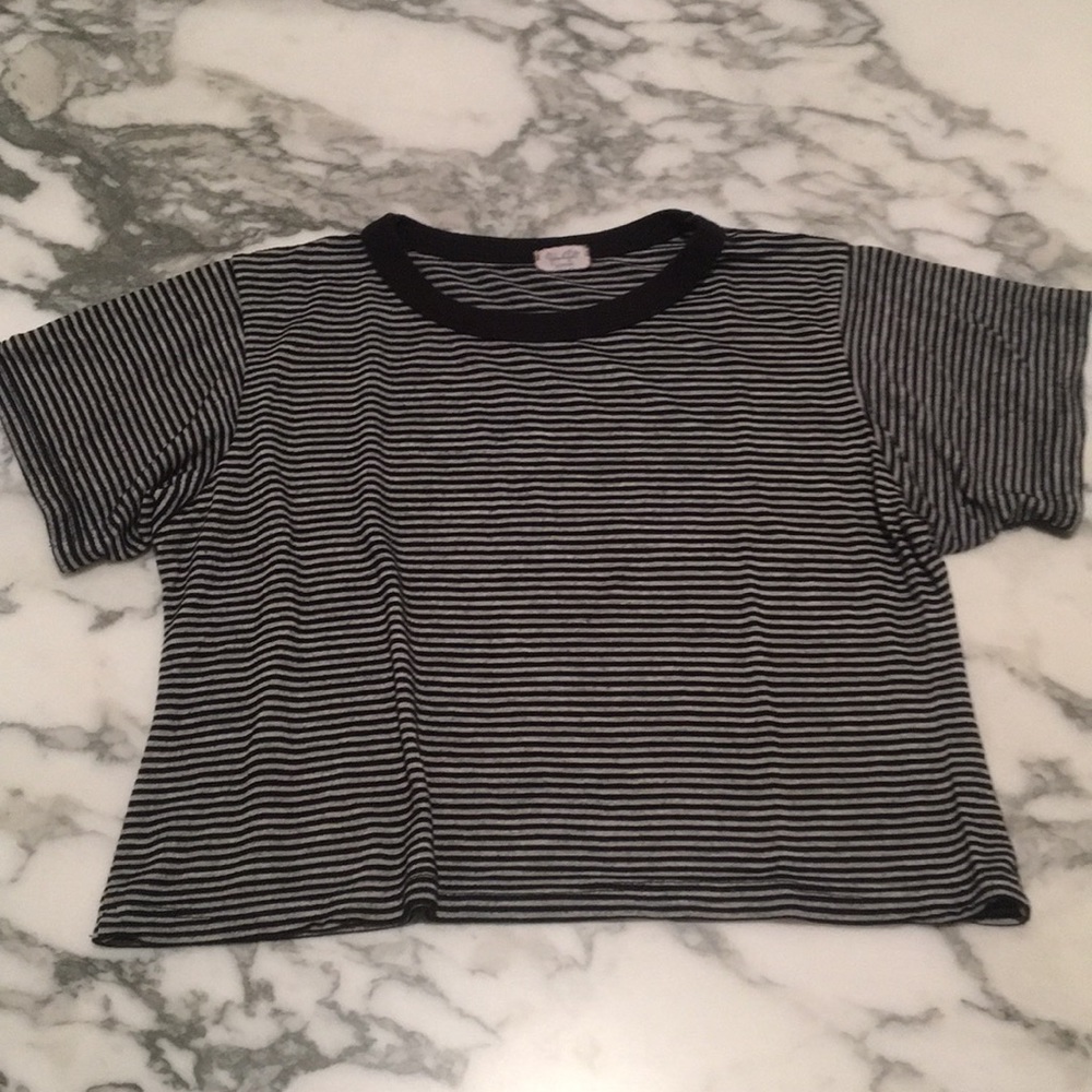 Brandy Melville striped crop top